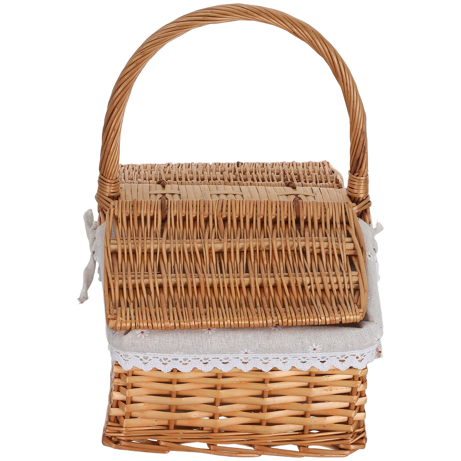 Wicker Picnic Basket Small Por - đánh giá và giá Snacks Food Hamper Basket
