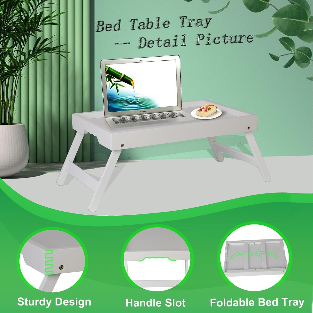 Folding Bed Tray Table with Le - đánh giá và giá Food Snacks To Eat