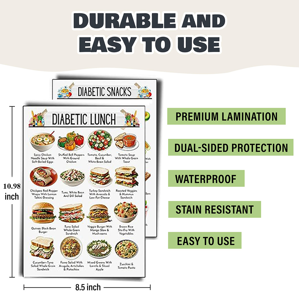 12pcs Diabetic Meal Planner Un - đánh giá và giá Food Snacks To Eat