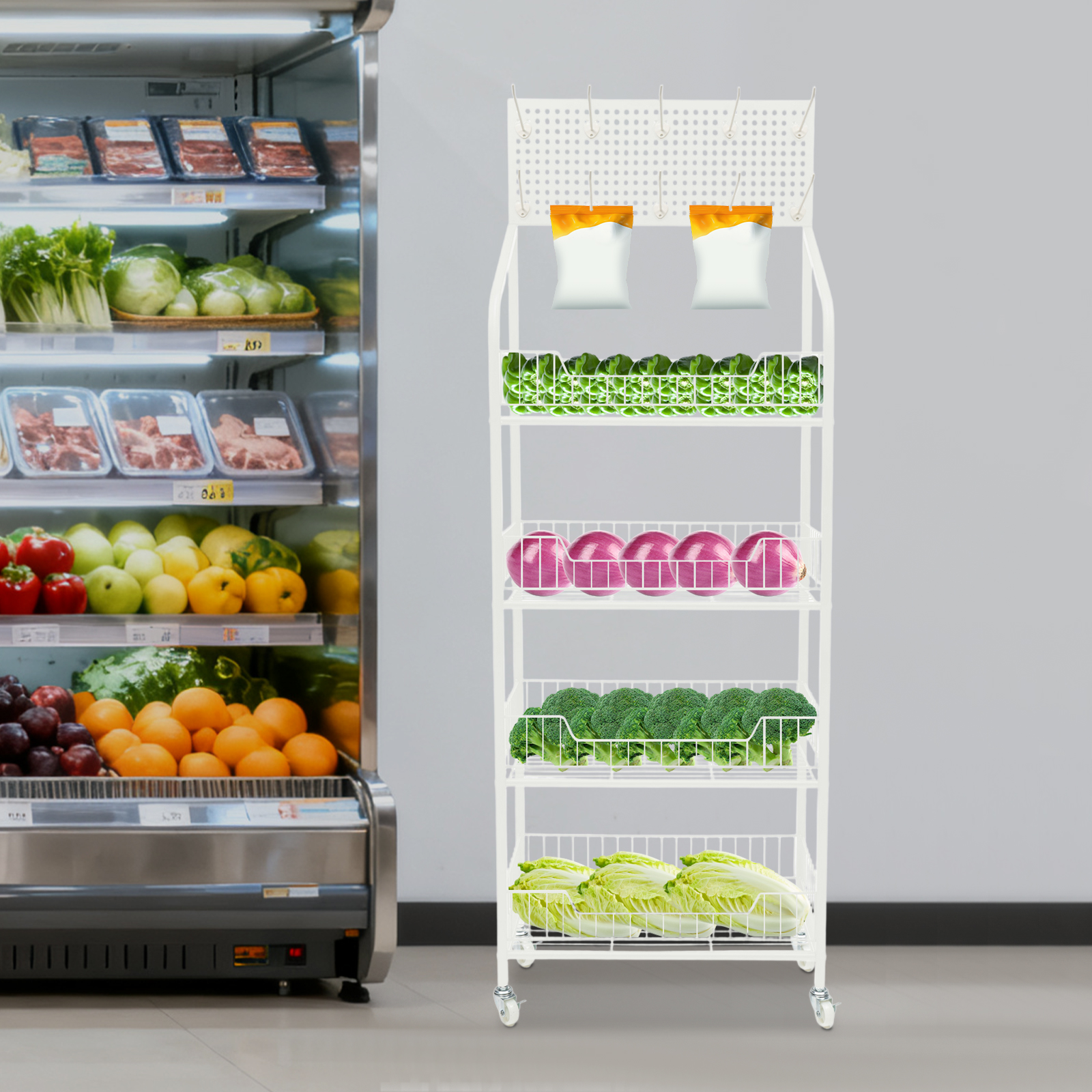 4-Tier Commercial Retail Displ - đánh giá và giá Food Snacks High In Iron