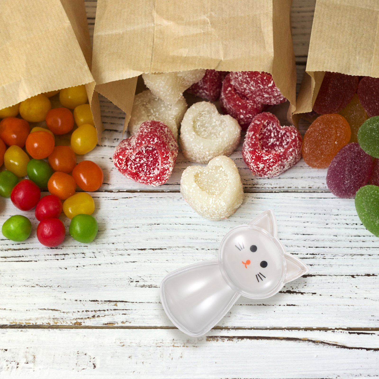 2Pcs Cute Mini Cat Bag Clips V - đánh giá và giá Food Grocery Snacks