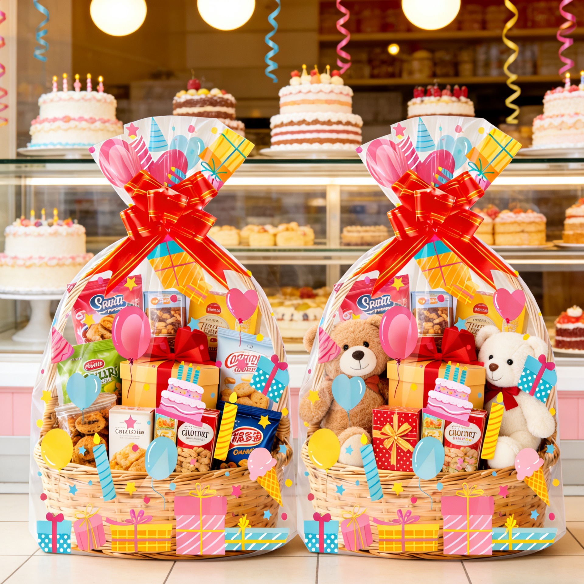 20pcs Birthday Print Clear OPP - đánh giá và giá Snacks Food Hamper Basket