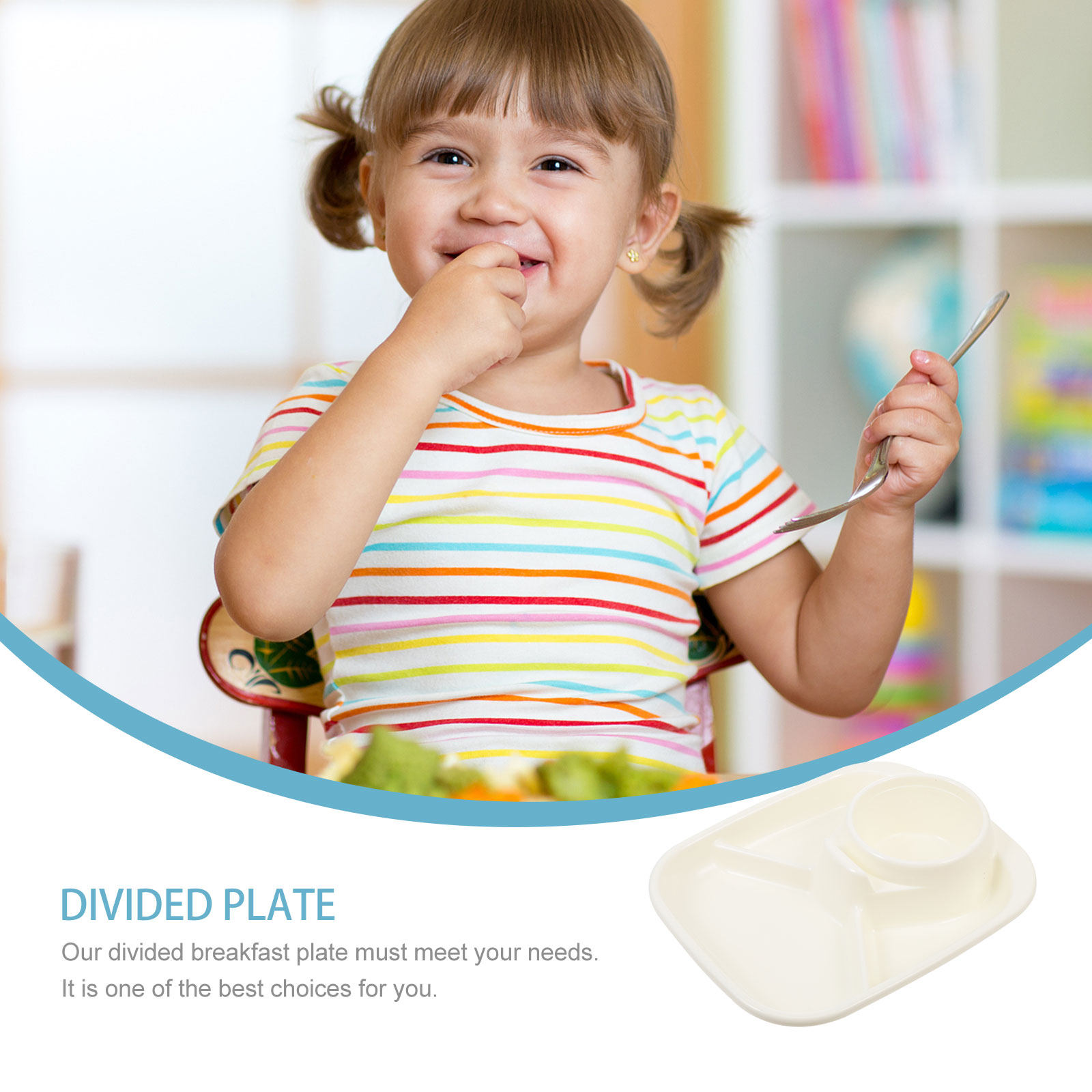 2Pcs Plastic Divided Plate Lov - đánh giá và giá Food Snacks For Weight Loss