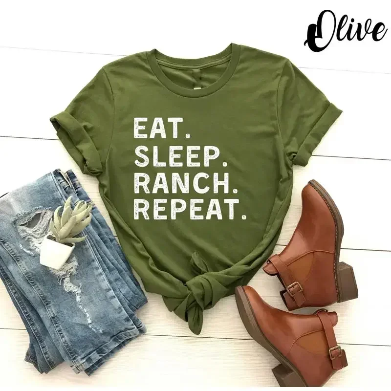 Eat Sleep Ranch RepeaT T Shirt - đánh giá và giá Food Snacks To Eat