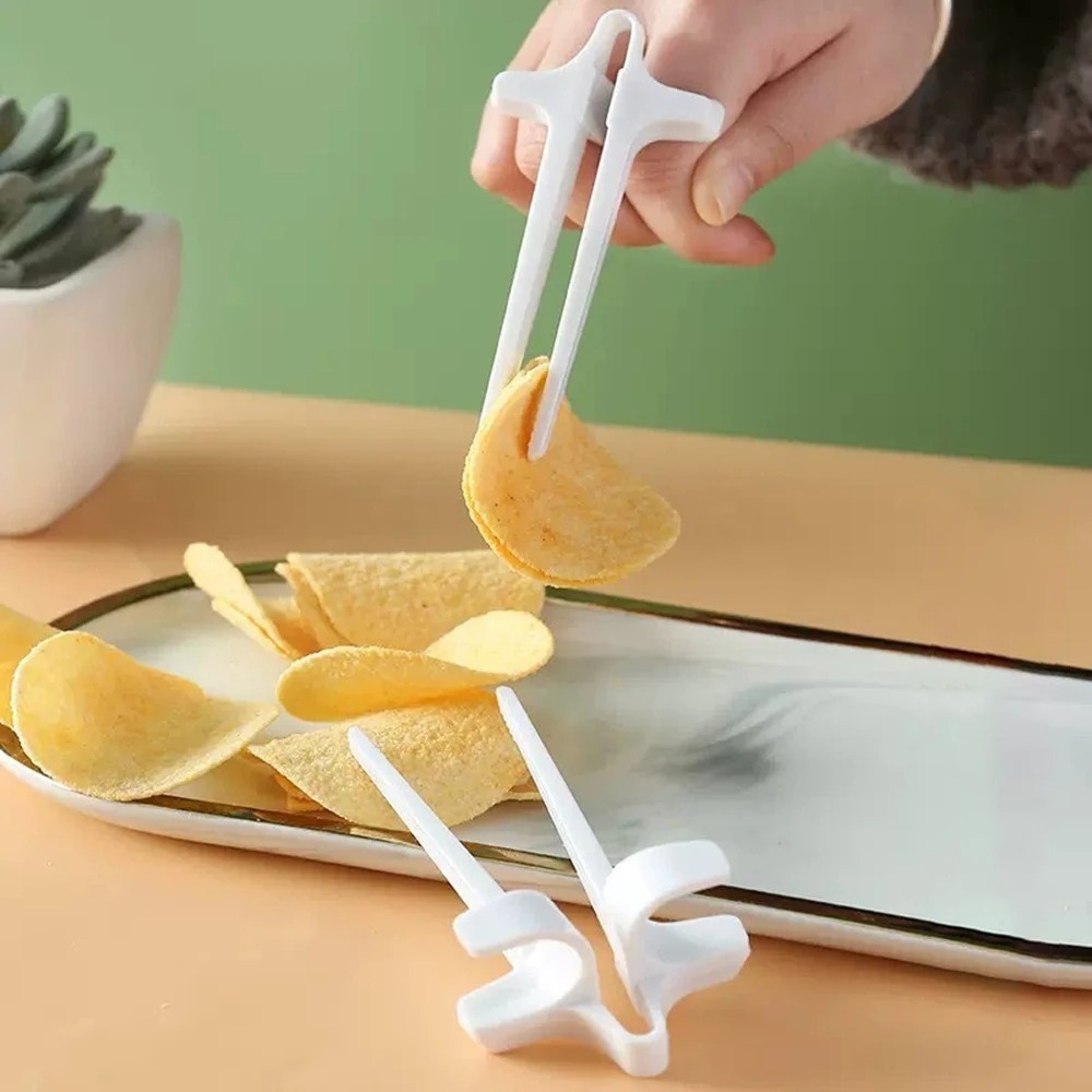 1PC Plastic Finger Snack Chops - đánh giá và giá Food Snacks To Eat